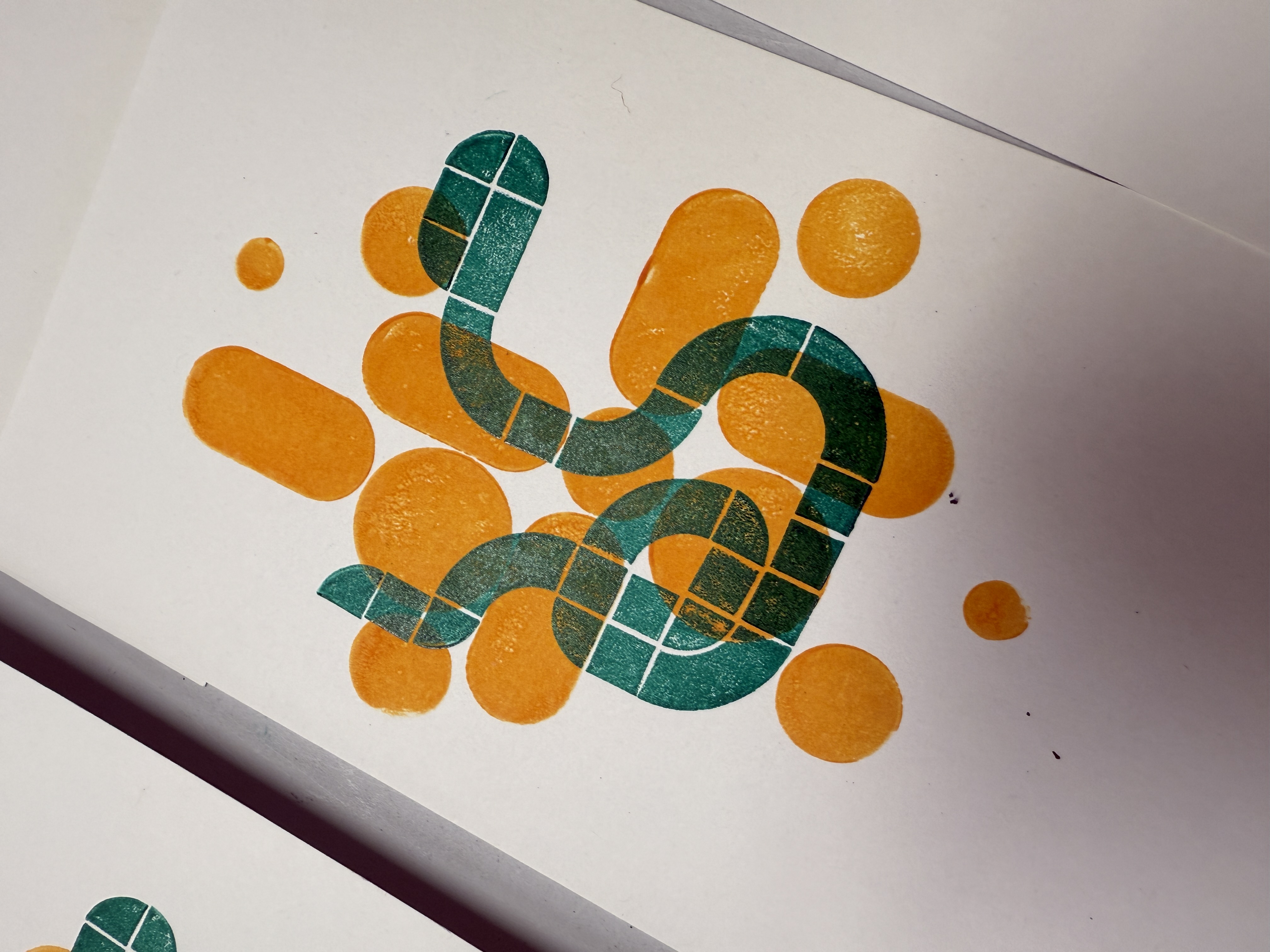 Lego-Based Print Making — student work