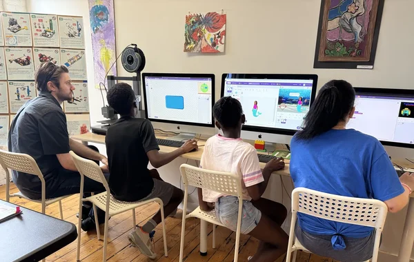 Students working in CITYLab