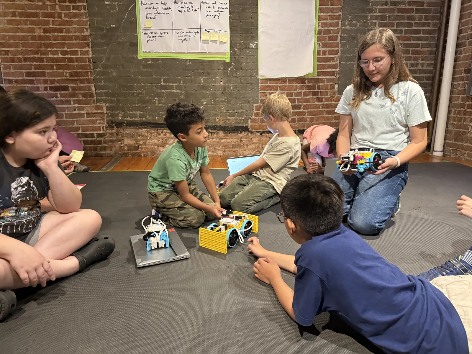 FIRST LEGO League team at tournament