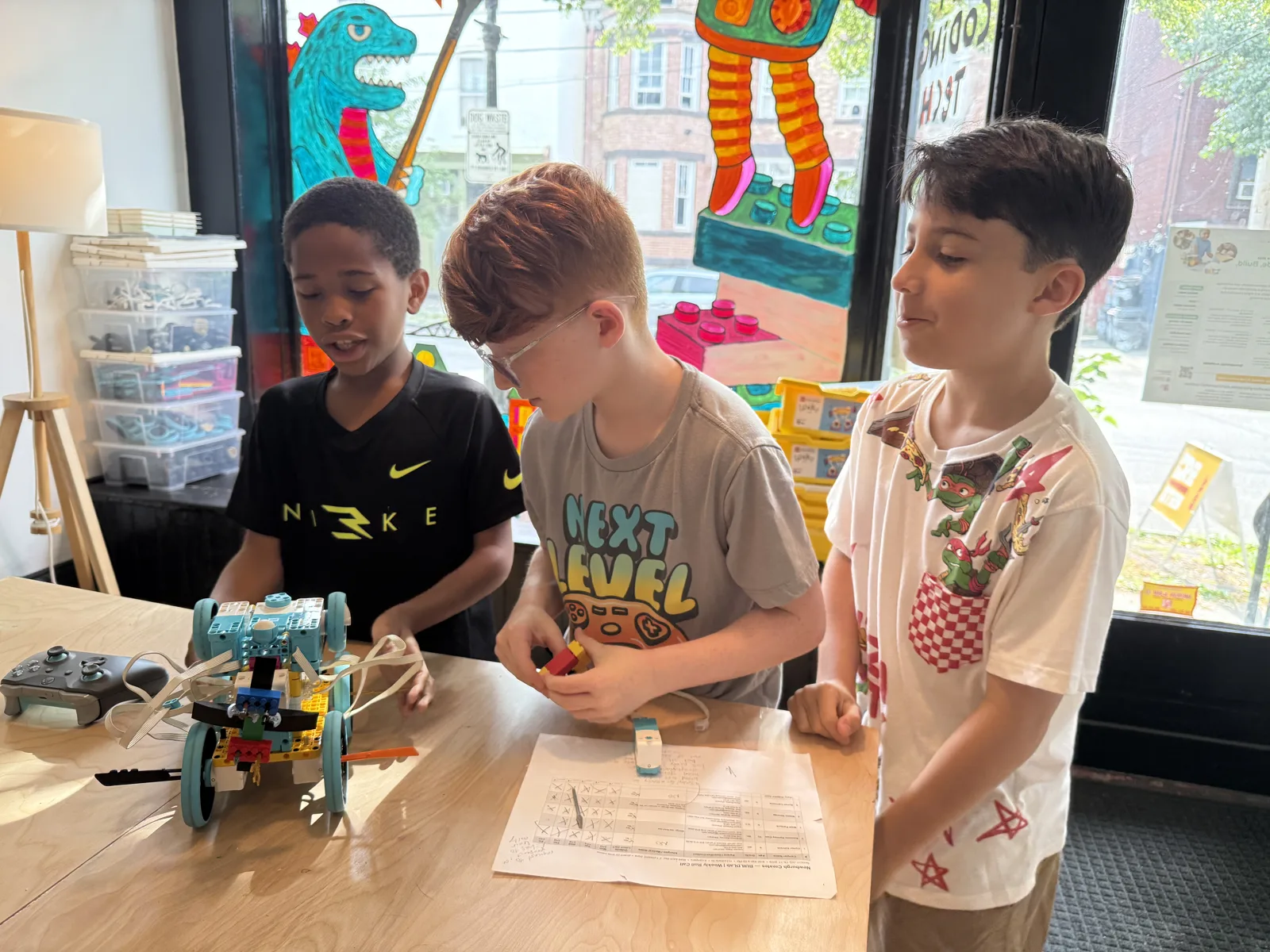 Students building at BUILDLab