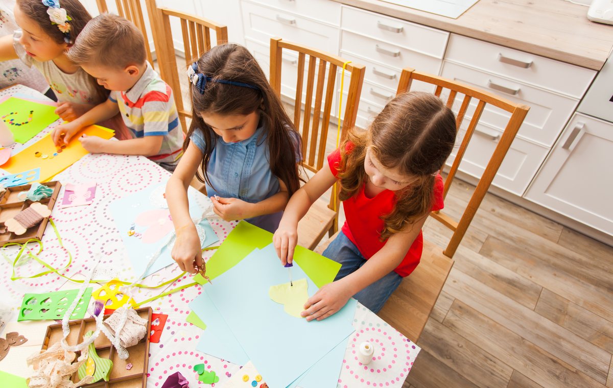 Building and crafting at the studio table