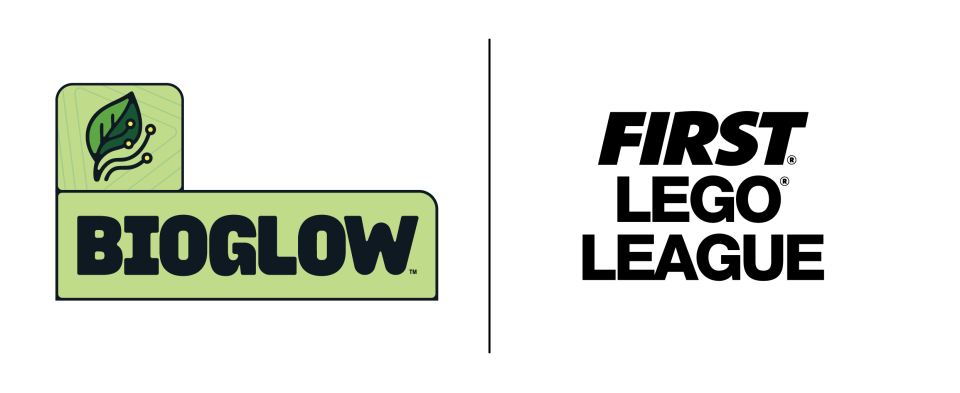 FIRST LEGO League BIOGLOW and FIRST CANOPY logos