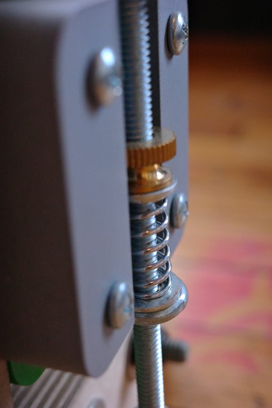 Spring and screw detail