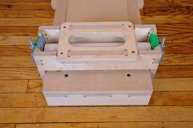 Front view of the press